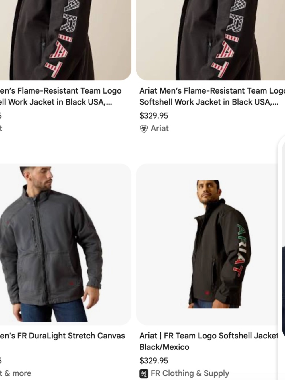 Ariat Men's Charcoal Lightweight Softshell Jacket FR Team Logo NWT Sz. XL - Picture 11 of 16